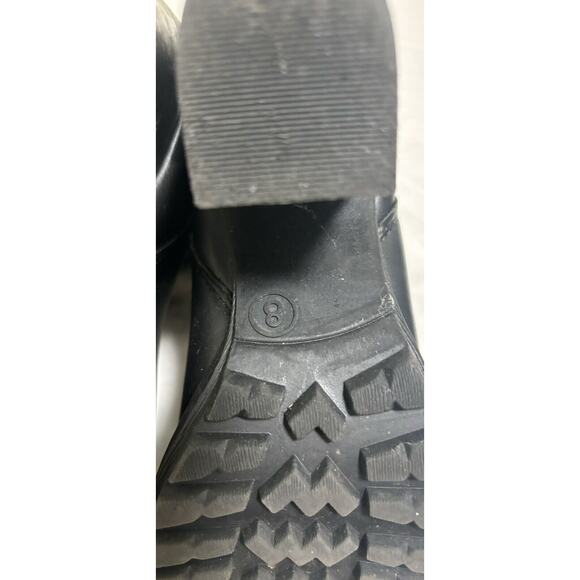 Charlotte Russe Women’s Size 8 Booties Black Ankle Block Heels Platform Classic - Picture 10 of 11